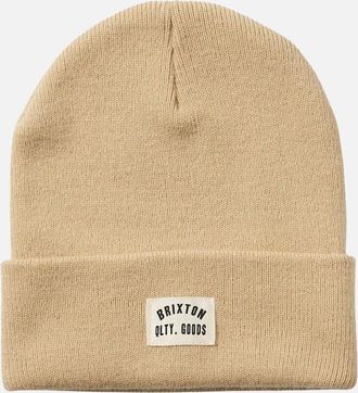 Brixton Mens Brixton Biscotti Woodburn Watch Cap Beanie - White - Size: ONESIZE