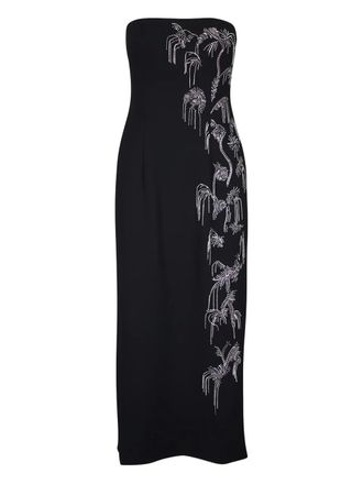 Lela Rose Abito senza spalline - Nero