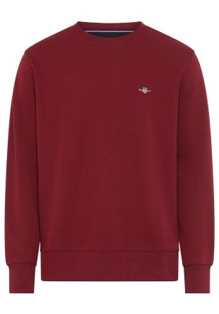 GANT Sweatshirt GANT REG SHIELD C-NECK SWEAT, Herren, Gr. 4XL, plumped rot, Sweatware, Obermaterial: 87% Baumwolle, 13% Polyester, regular fit h&uuml;ftlang, Ru