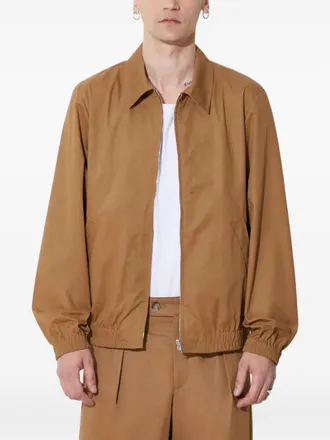A.P.C. zip-up elasticated-cuff jacket - men - Cotton - M - Brown