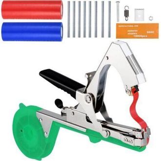 OEM M&aacute;quina Atadora De Plantas Con 20 Rollos De Cinta Adhesiva + 10.000 Grapas Para Uvas, Tomates, Vides, Hortalizas Y Flores
