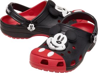 Crocs Mickey Mouse Classic 212292-90H Clog Mens Black Slip On Casual Shoes MOT79