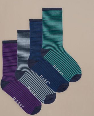 BAM Mens Everyday Classic Socks - 4 Pack - UK Size 12-14