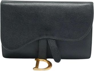 Dior Pre-owned Clutches, female, Black, Size: ONE SIZE Pre-owned Vintage Clutch