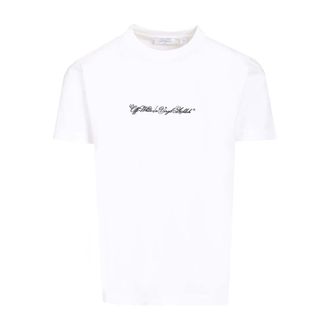 Off-white Script Arrow Slim T-Shirt - male - Off White - T-Shirts - White - XL - Tops