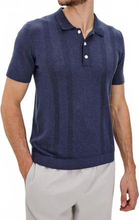 Rails Cillian Polo Shirt In Indigo Denim