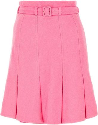 Patou Pink boucl skirt