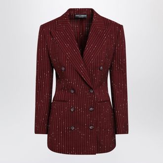 Dolce & Gabbana Taormina pinstripe double-breasted jacket