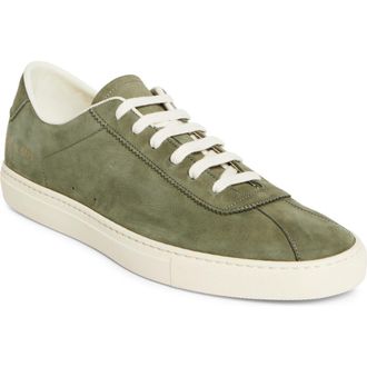 Common Projects Tennis Low Top Sneaker in Army Green at Nordstrom, Size 11Us