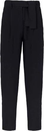 Anne Fontaine Women s Pant Lester Black Cotblack Cotton Cropped Pants With Tailored Fit And Zippered
