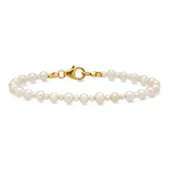 Ross-Simons 2.5-4mm Cultured Pearl Bracelet With 18kt Gold Over Sterling