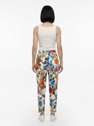 Dolce & Gabbana Floral Cotton-Silk Joggers - Multicolor