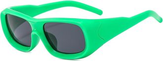 Generic Men Commuter Outdoor Sunglasses Vacation Sports Driving Sun Glasses(Green)