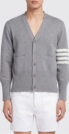 Thom Browne Cardigan in lana con scollo a V e iconico dettaglio 4-Bar