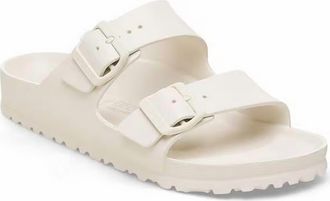 Birkenstock Womens Arizona Essentials Sandal In Egg Shell