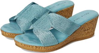 David Tate Vibe Womens Sandals Sky Rayon Fabric : 11 W (D), Textile