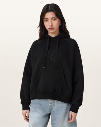 AllSaints Cotton Stacks Talon Oversized Hoodie, Size: XS