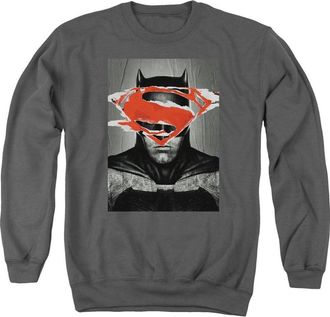 Gildan Batman V Superman Batman Poster Adult Crewneck Sweatshirt
