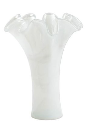 Vietri Onda Glass White Medium Vase at Nordstrom