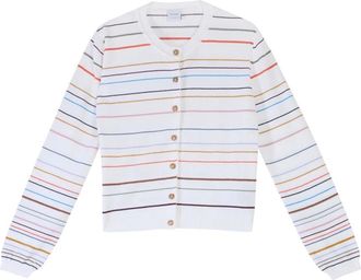 Paul Smith Cardigans, female, Multicolor, Size: XL Cardigan Riga Estiva PS