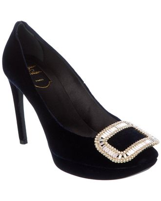 Roger Vivier Velvet Platform Pump