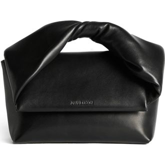 J.W.Anderson Midi Twister Leather Handbag in Black at Nordstrom