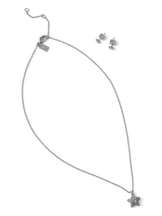 Coach star-charm necklace and earrings set - Silver