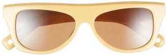 Jacquemus Pina Rectangular Sunglasses in Banana/Gold/Brown at Nordstrom Rack