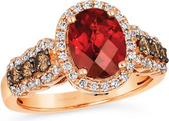 Le Vian Ladies Chocolate Rings set in 14K Strawberry Gold