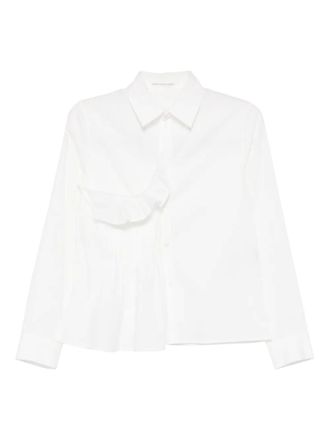Yohji Yamamoto Broad R shirt - women - Cotton - 2 - White