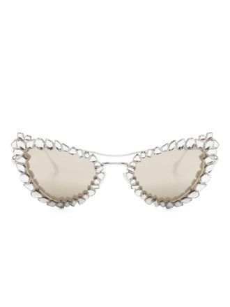 Swarovski Occhiali da sole cat-eye - Argento