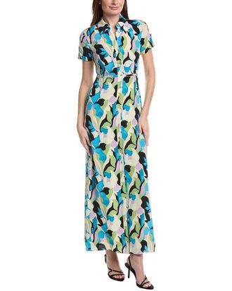 Diane Von F&uuml;rstenberg Diane Von Furstenberg Collared Silk Shirtdress