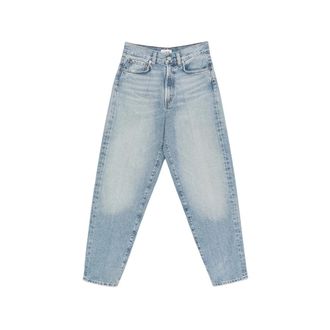 A Gold E Faded Pressed-crease Jeans