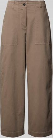 Marc O'Polo Barrel Fit Hose aus Baumwoll-Mix in Taupe, Gr&ouml;&szlig;e 38
