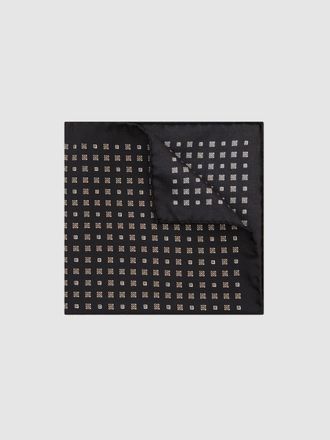Reiss Black Pocket Square