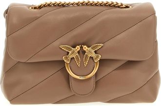 Pinko Pinko, Dames, Tassen, Beige, Maat: ONE Size Katoen