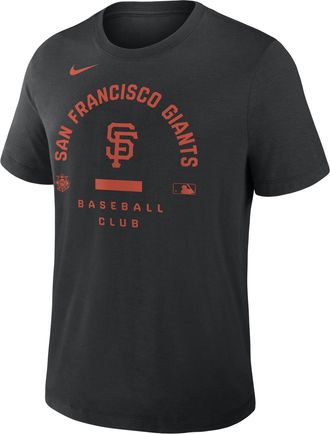 Nike San Francisco Giants Authentic Collection Early Work Nike Mens Dri-FIT MLB T-Shirt in Black | 034J00AGIA-HXK