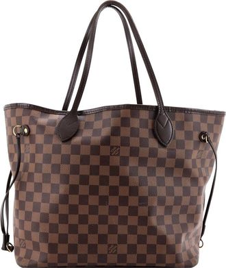 Louis Vuitton Brown Damier Neverfull Nm Mm (Authentic Pre-Loved)