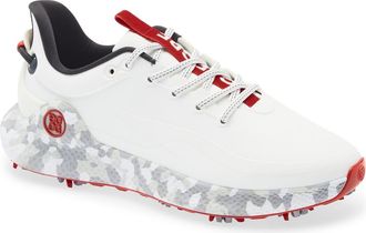 G/Fore MG4+ O2 G/LOCK Camo Mid Sole Golf Shoe in Snow/Charcoal at Nordstrom, Size 10.5