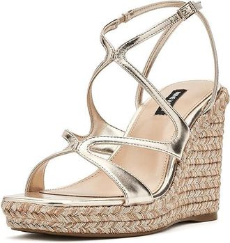 Nine West Adriane Womens Dress Sandals Gold : 5.5 M, Synthetic