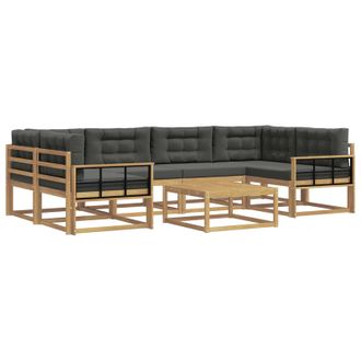 vidaXL Conjunto De Sof&aacute;s De Exterior 5 Pcs Blanco Y Antracita Vidaxl