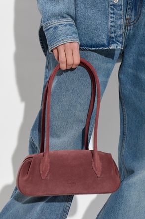 Yuzefi Oyster Mini Shoulder Bag, Womens, Burgundy