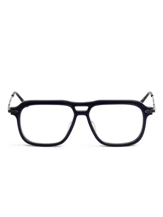Matsuda square-frame glasses - unisex - Acetate - 56 - Blue