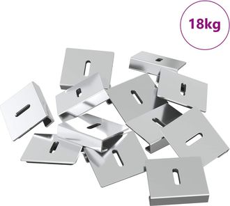 vidaXL Soporte Para Sostener Espejo 340 N&iacute;quel 35 X 30 X 8,3 Mm Acero Vidaxl