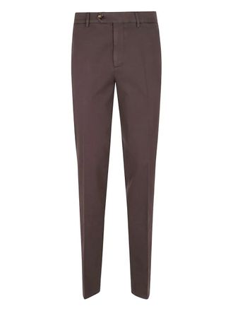 Brunello Cucinelli button-fastening trousers - Brown