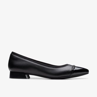 Clarks Natalyn Dusk Zwarte Leren Schoenen