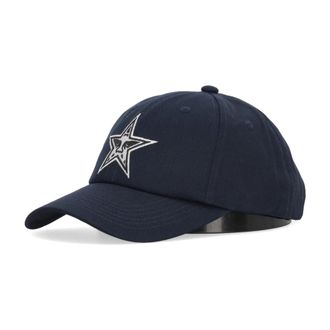 Obey Curvy Visaglin Curve Star 6Panel - unisex - Petten - Blauw - ONE Size - Katoen - Accessoires