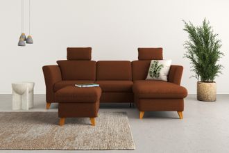 HOME AFFAIRE Ecksofa »Trelleborg L-Form« Federkern-Polsterung, wahlweise mit Bettfunktion und Bettkasten