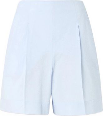 Max Mara Mmlbalta Bermuda Shorts - Dames - Korte Broeken - Blauw - XS - Polyester - Korte Broeken