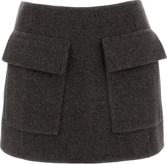 P.A.R.O.S.H. Mujer, Faldas, Marr&oacute;n, Talla: M